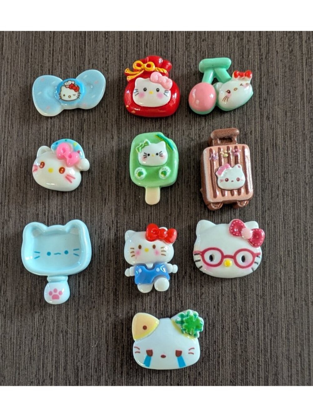 Hello Kitty Resin Refrigerator Magnets Set 3D Cute Fridge Magnets Cartoon Decor